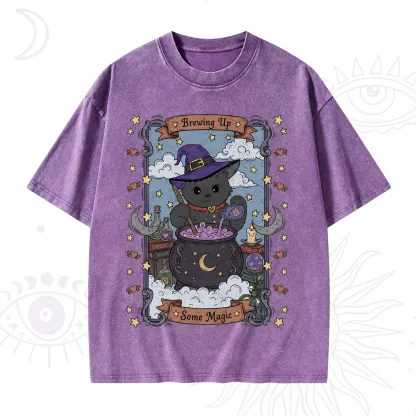 Purplehecate Brewing Up Some Magic Washed T-Shirt