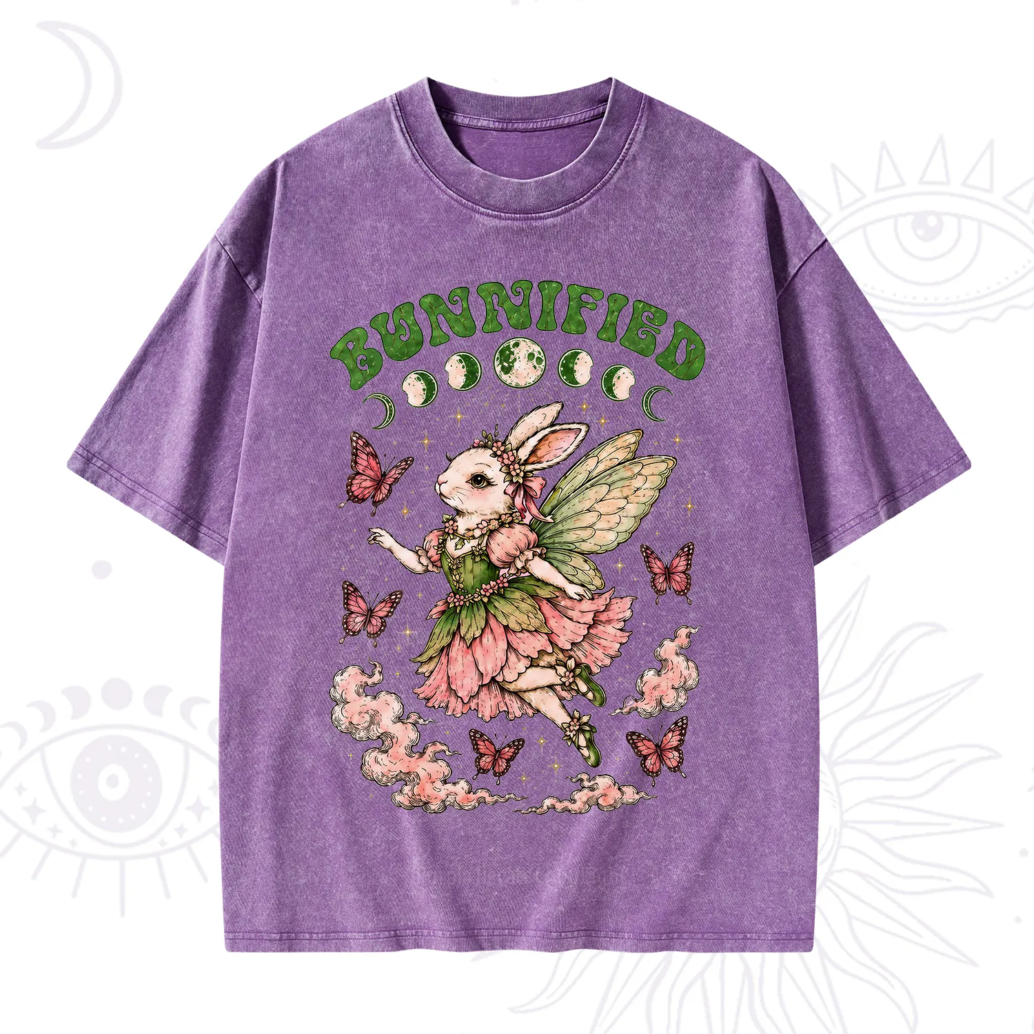 Purplehecate Bunnified Fairy Bunny Washed T-Shirt