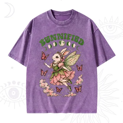 Purplehecate Bunnified Fairy Bunny Washed T-Shirt