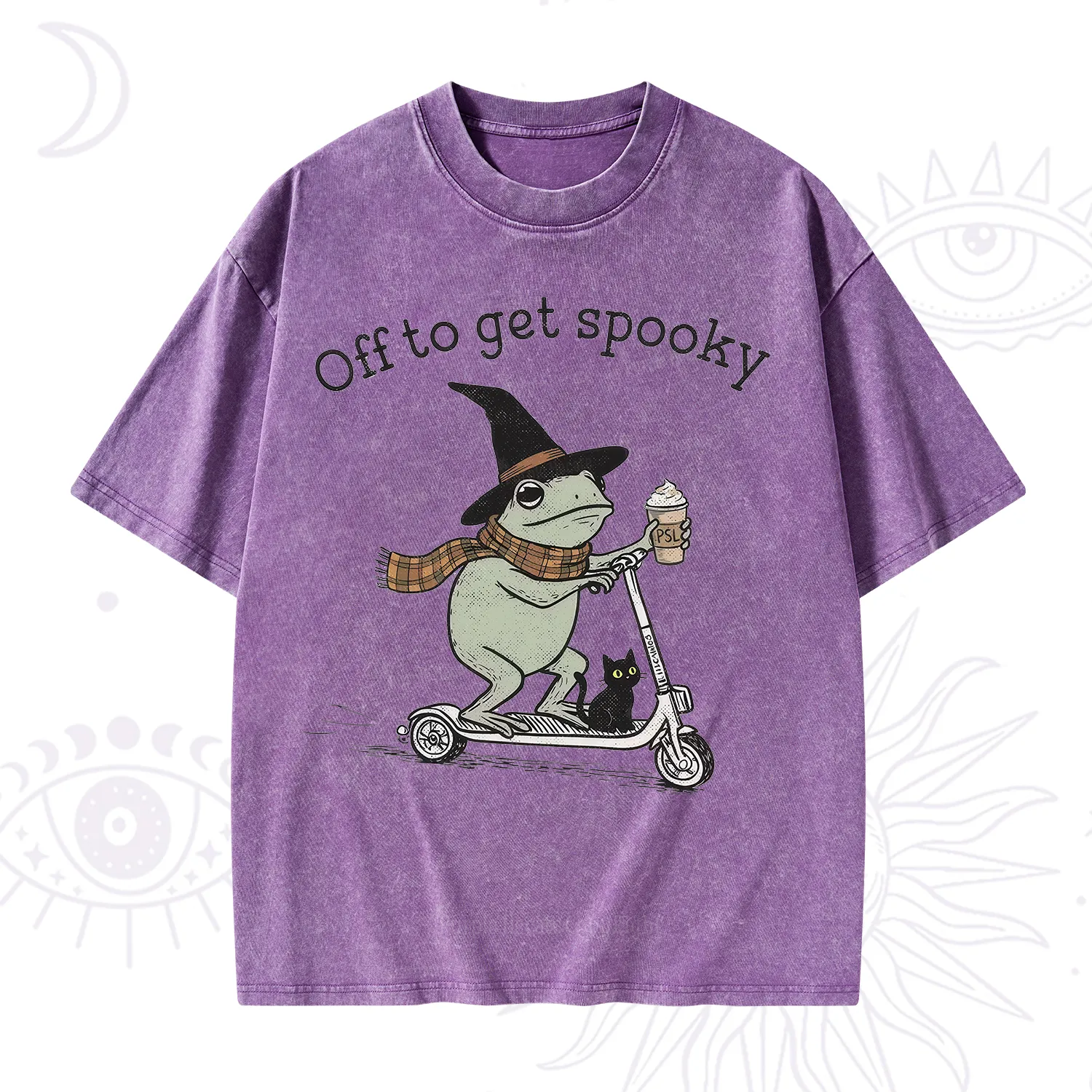 Purplehecate Off to get Spooky Halloween Forg Washed T-Shirt