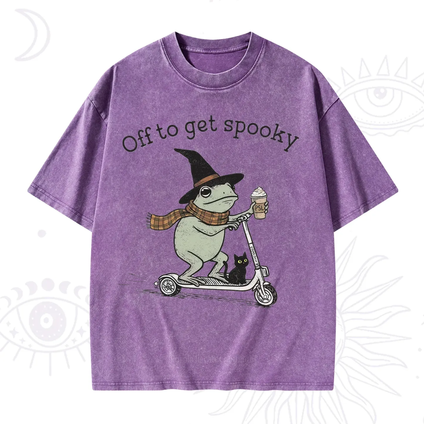 Purplehecate Off to get Spooky Halloween Forg Washed T-Shirt