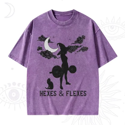 Purplehecate Witchy Workout Washed T-Shirt