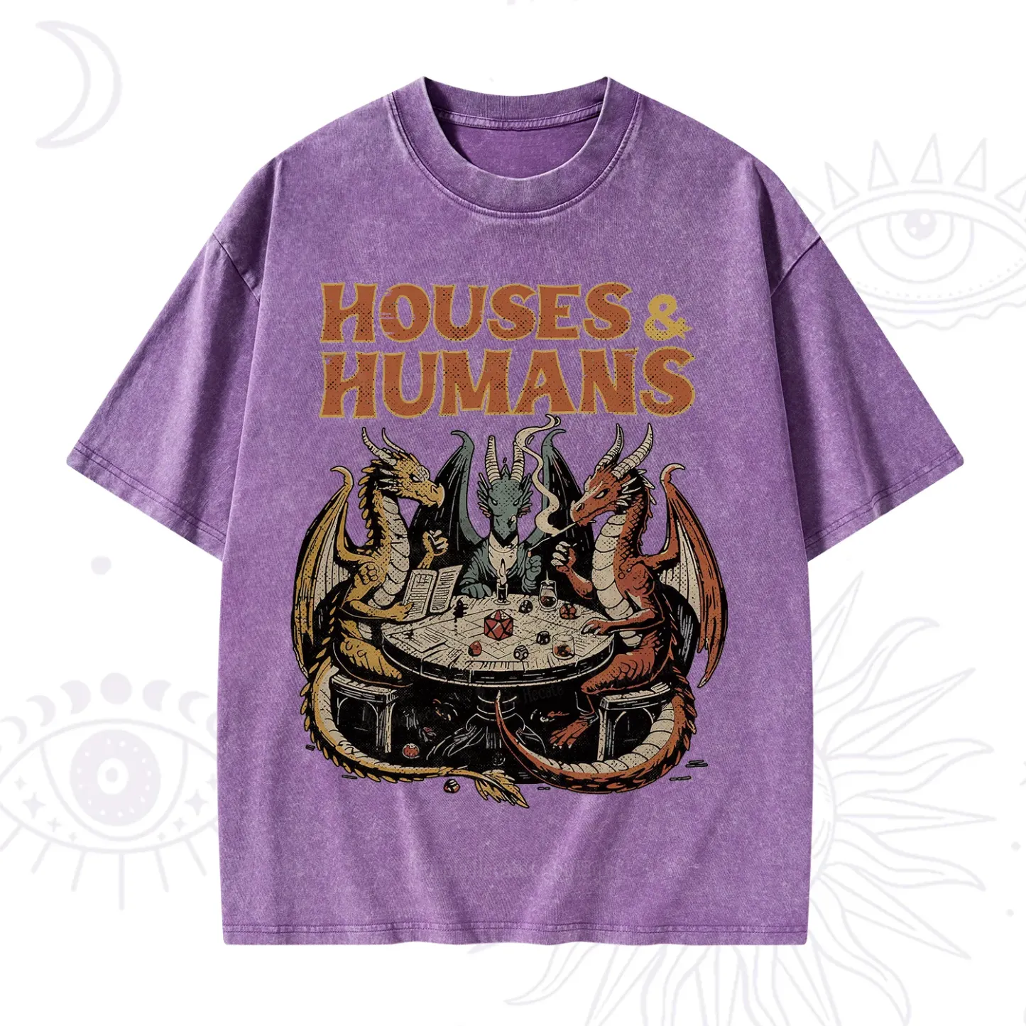 Purplehecate Houses And Humans Washed T-Shirt