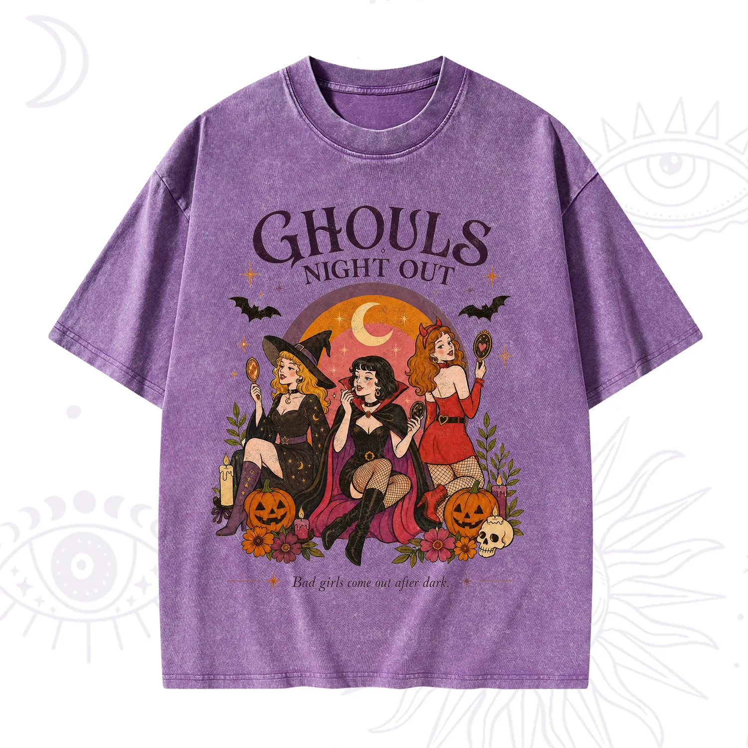 Purplehecate Ghouls Night Out Washed T-Shirt