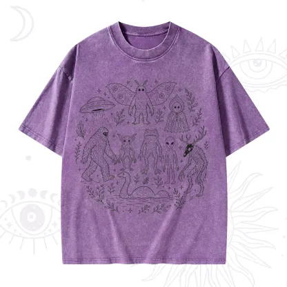 Purplehecate Respect the Locals Cryptid Washed T-Shirt