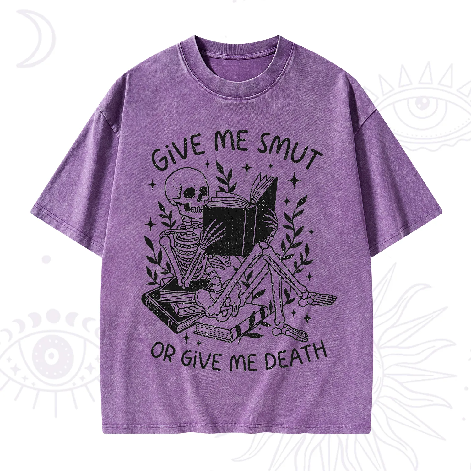 Purplehecate Give Me Smut Or Give Me Death Washed T-Shirt