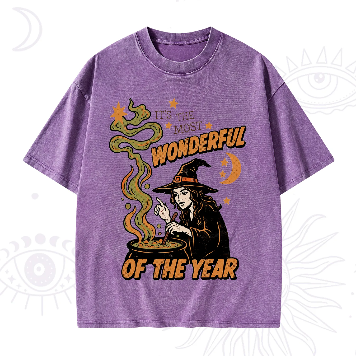 Purplehecate Is The Most Wonderful Time Halloween Washed T-Shirt
