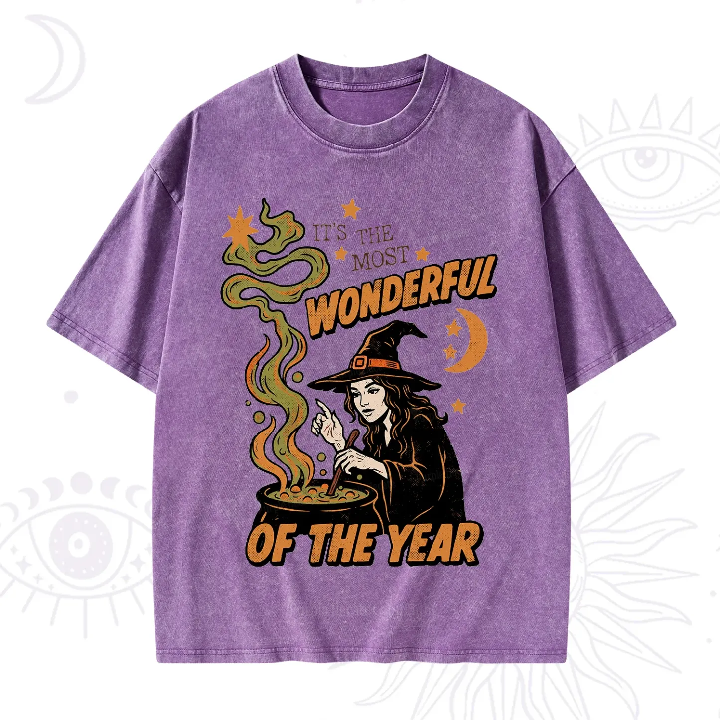 Purplehecate Is The Most Wonderful Time Halloween Washed T-Shirt