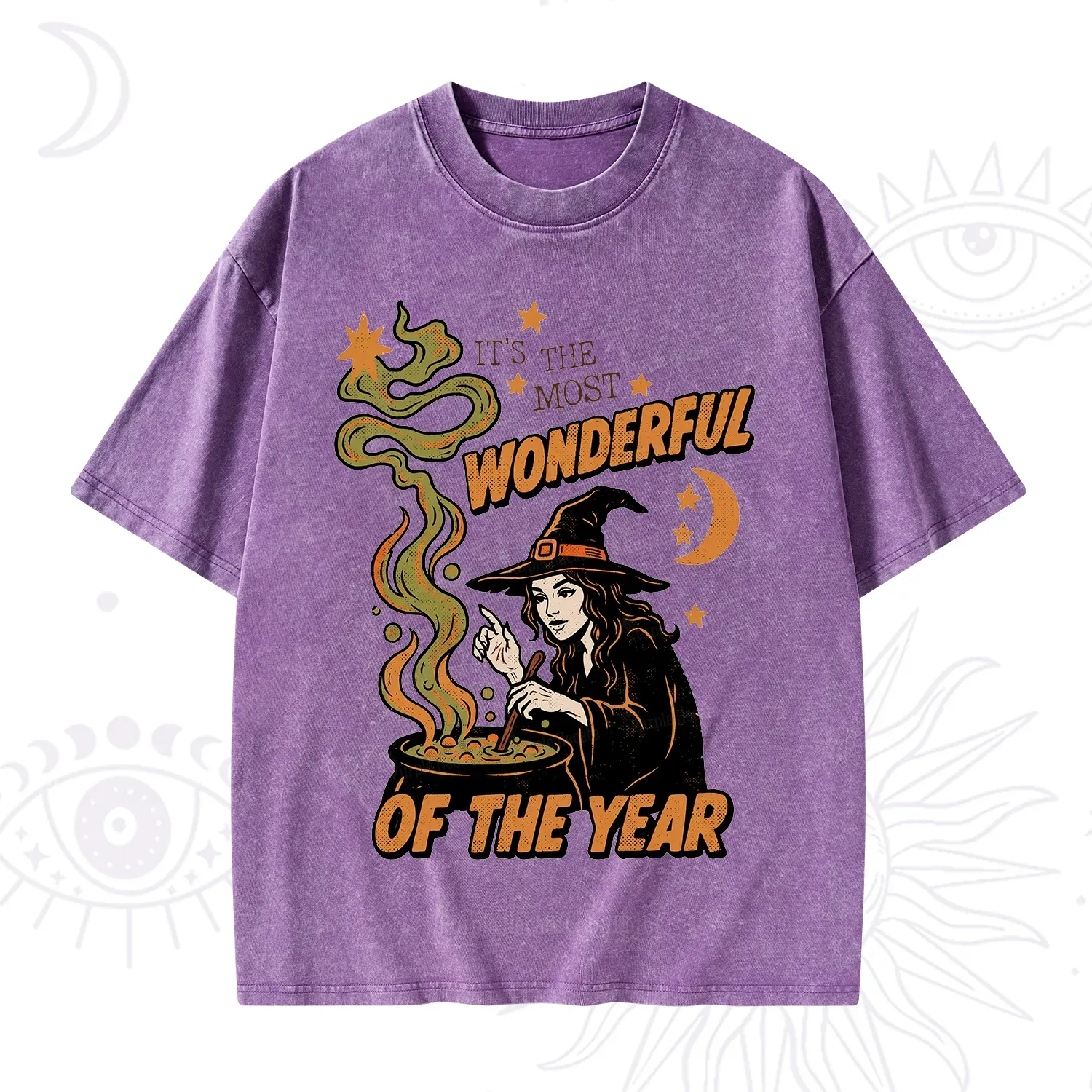 Purplehecate Is The Most Wonderful Time Halloween Washed T-Shirt