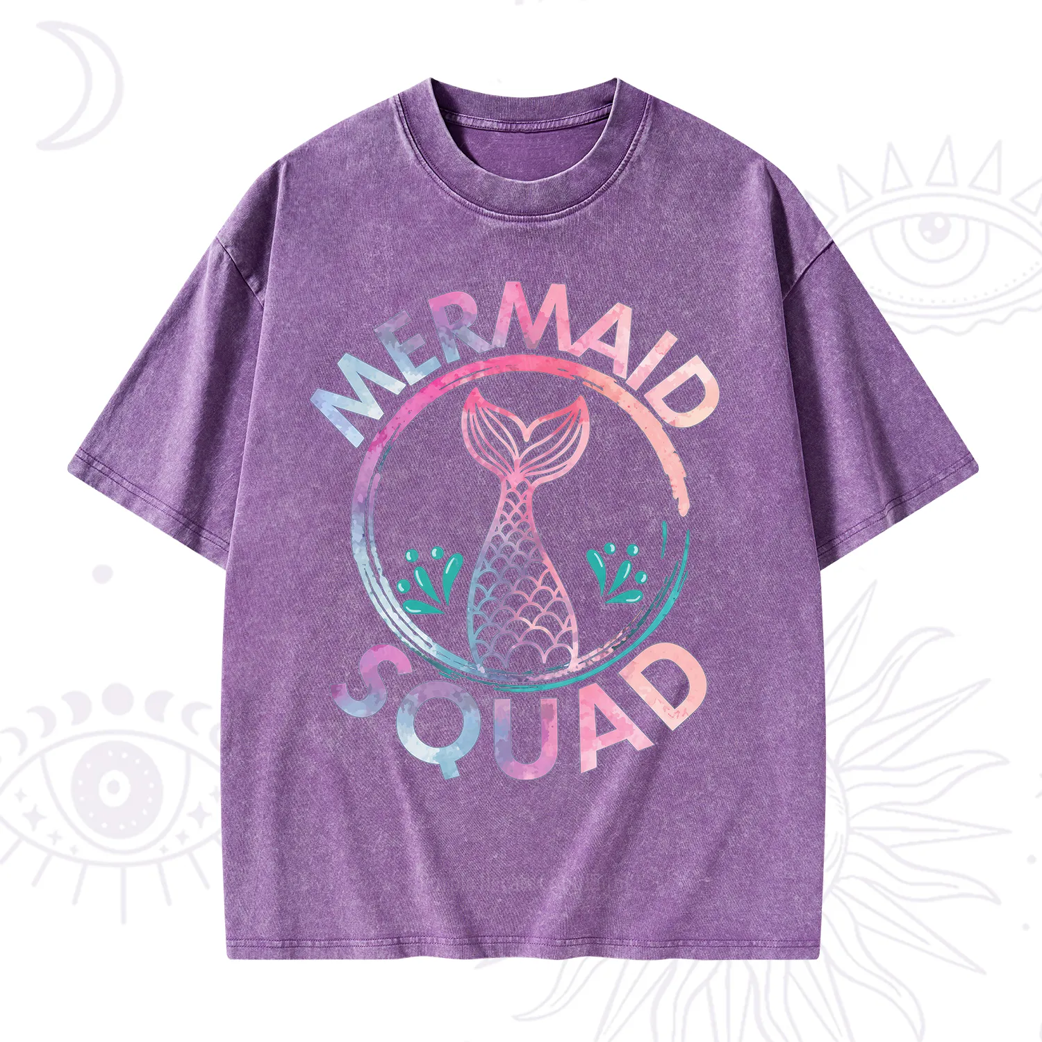 Purplehecate Mermaid Squad Washed T-Shirt