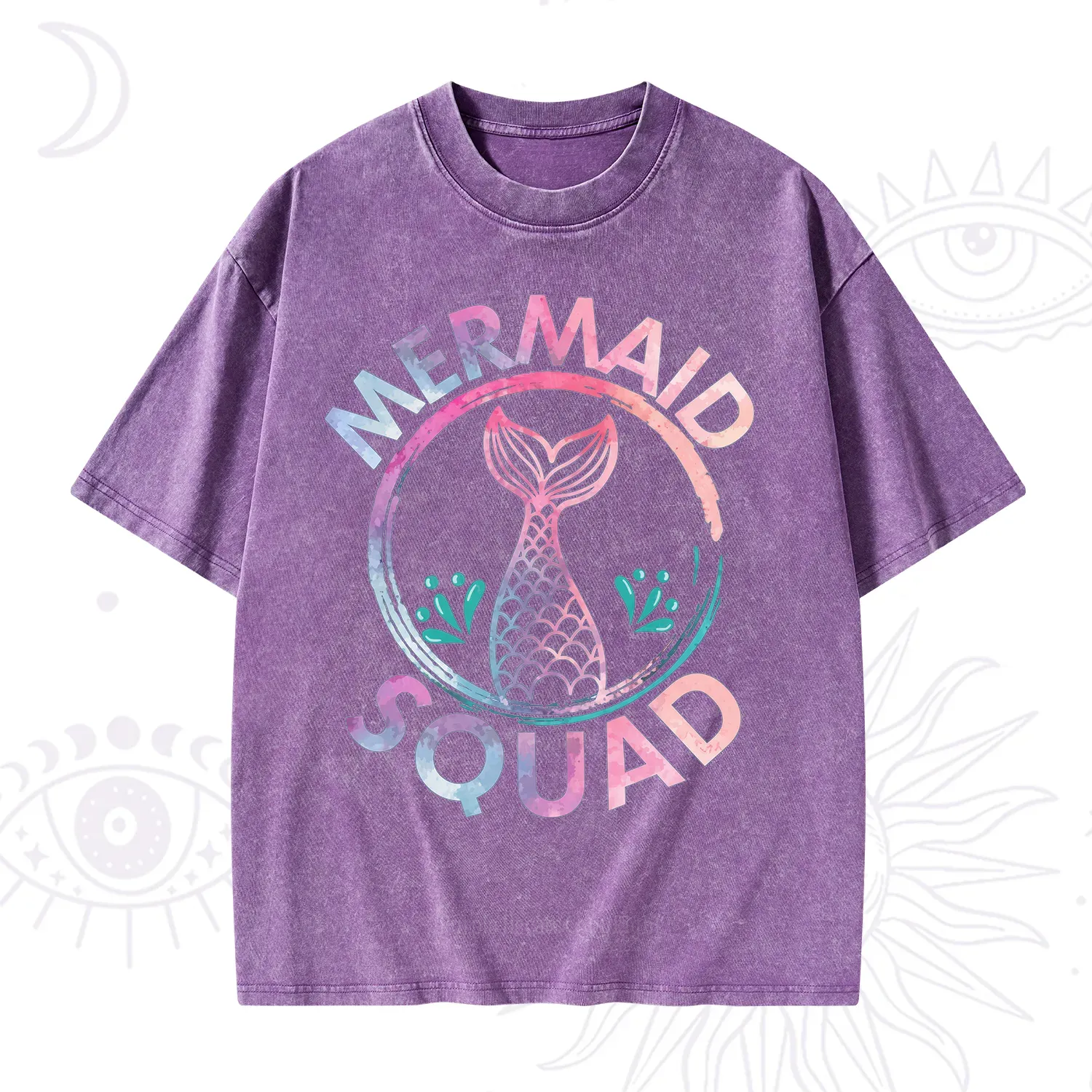 Purplehecate Mermaid Squad Washed T-Shirt