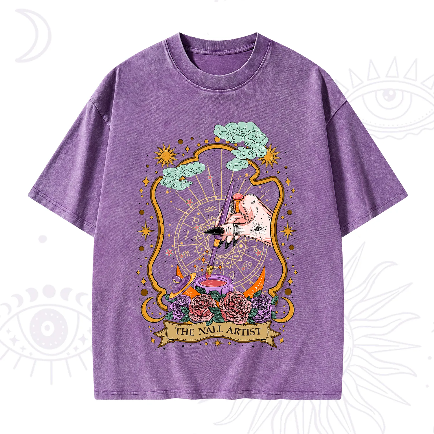 Purplehecate The Nail Artist Washed T-Shirt
