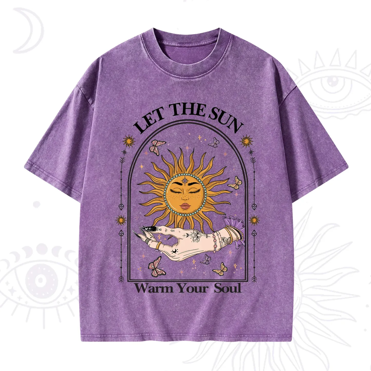 Purplehecate Let The Sun Warm Your Soul Washed T-Shirt