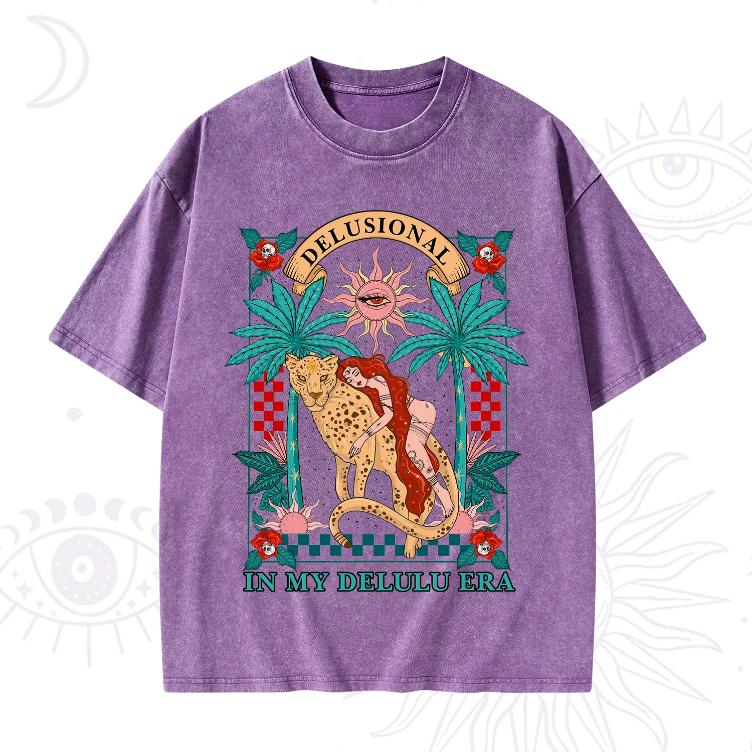 Purplehecate In My Delulu Era Washed T-Shirt