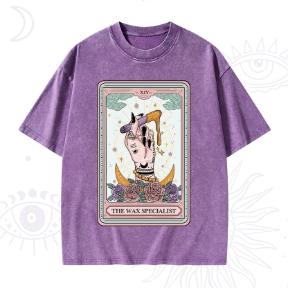 Purplehecate The Wax Specialist Tarot Card Washed T-Shirt