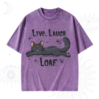 Purplehecate Live Laugh Loaf Washed T-Shirt