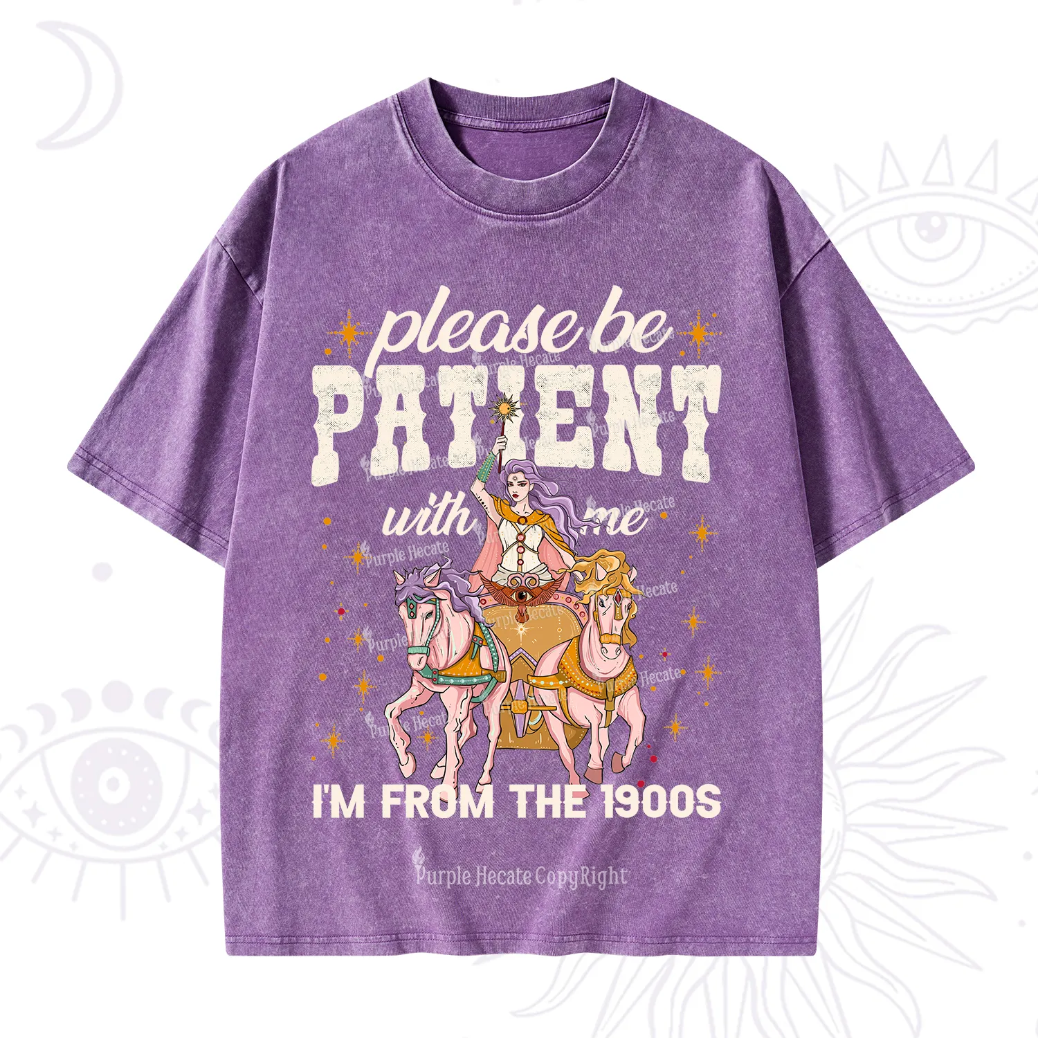 Purplehecate Please Be Patient With Me I'm From The 1900s Washed T-Shirt