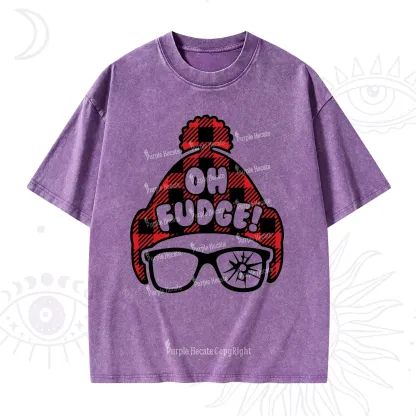 Purplehecate Oh Fudge Christmas Washed T-Shirt
