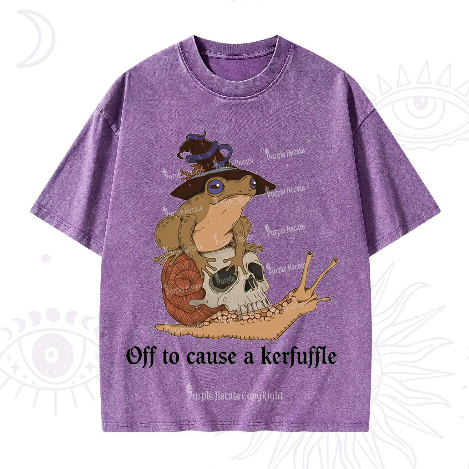 Purplehecate Off To Cause A Kerfuffle Washed T-Shirt
