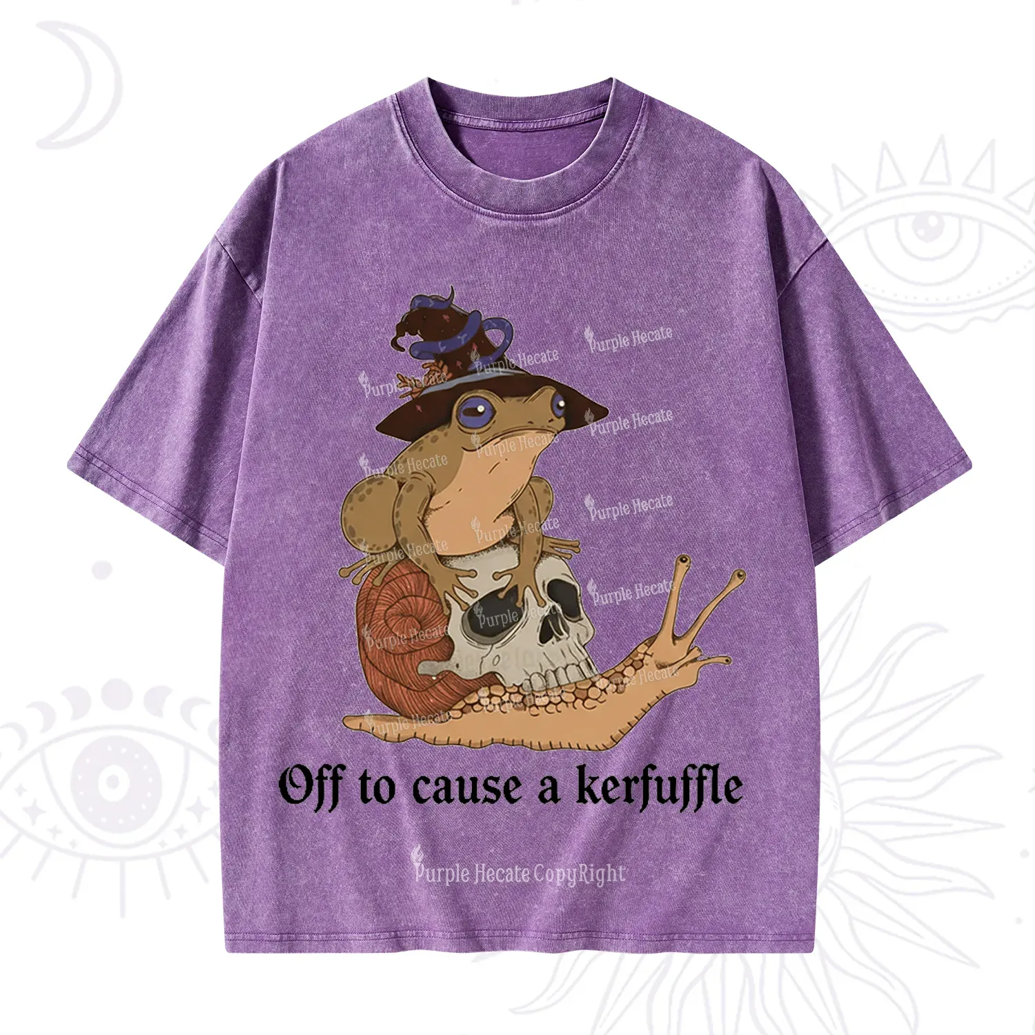Purplehecate Off To Cause A Kerfuffle Washed T-Shirt