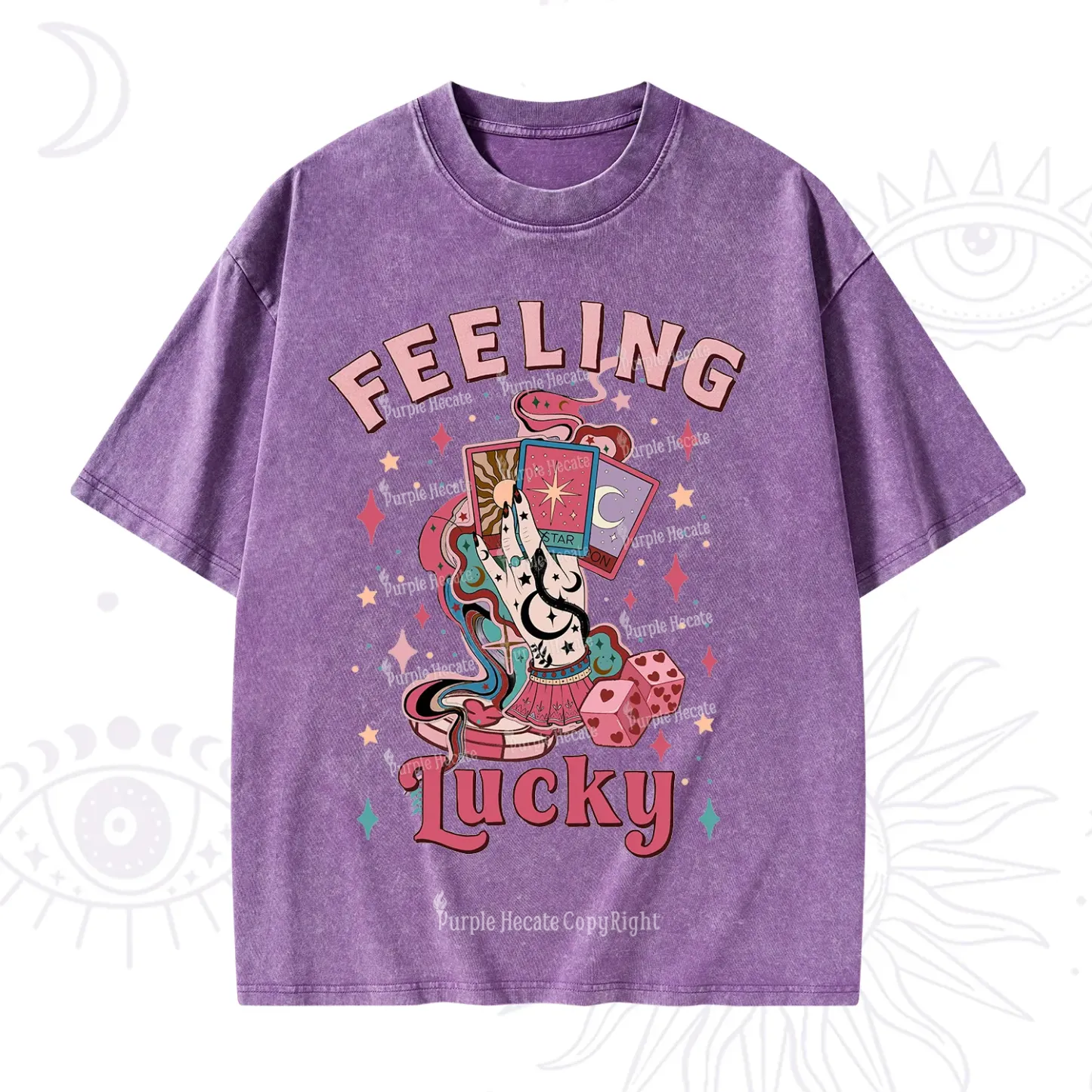 Purplehecate Feeling Lucky Valentine Washed T-Shirt