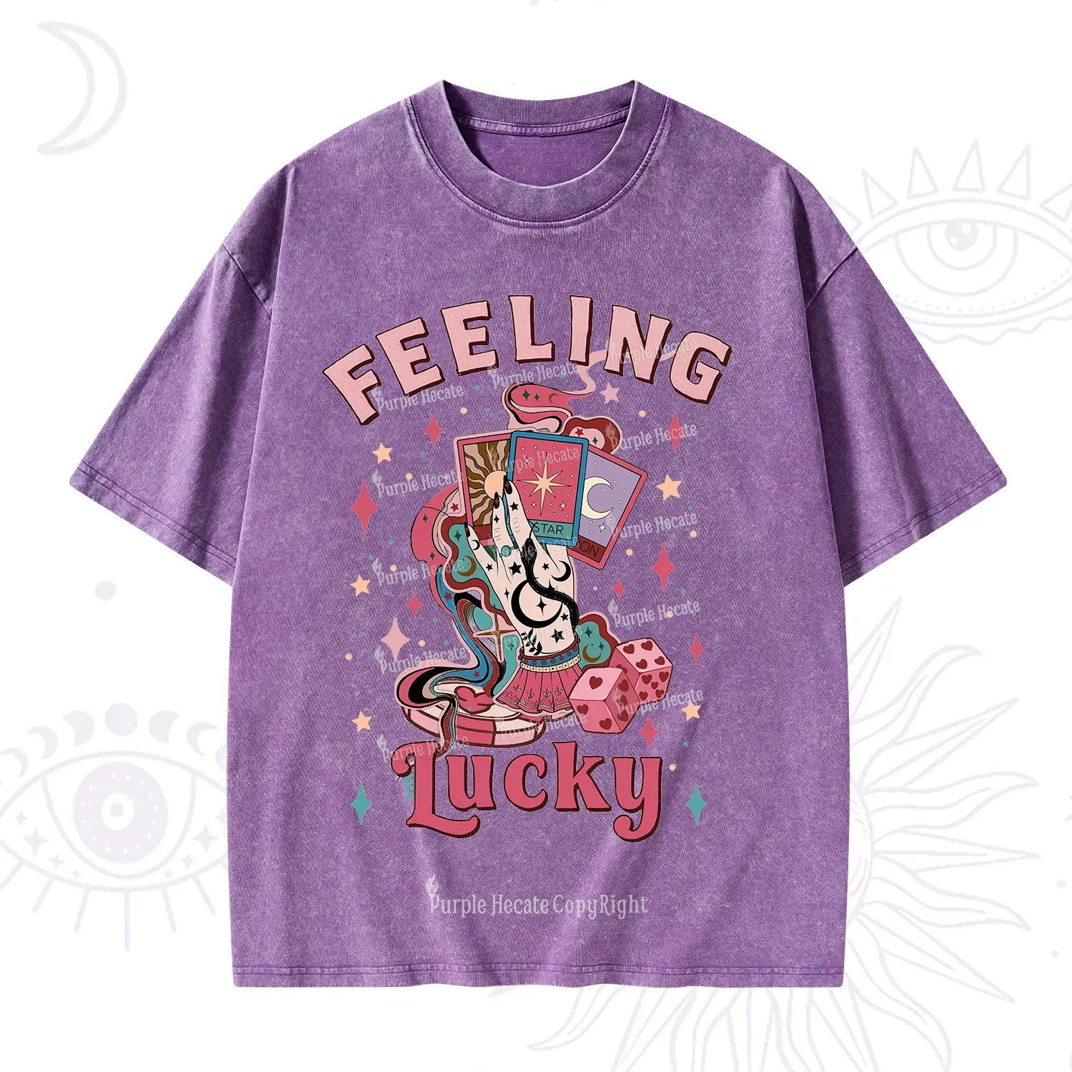 Purplehecate Feeling Lucky Valentine Washed T-Shirt