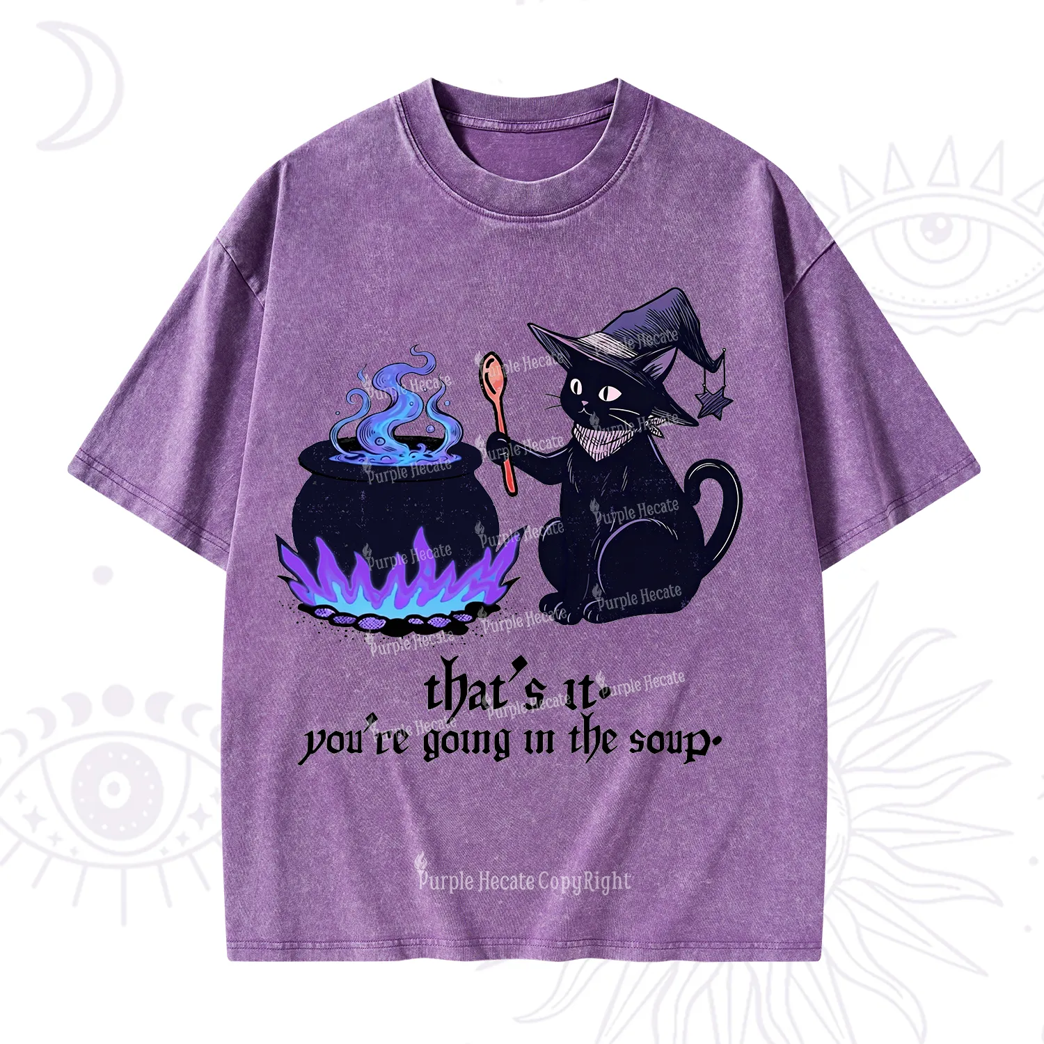 Purplehecate That's It You're Going In The Soup Washed T-Shirt