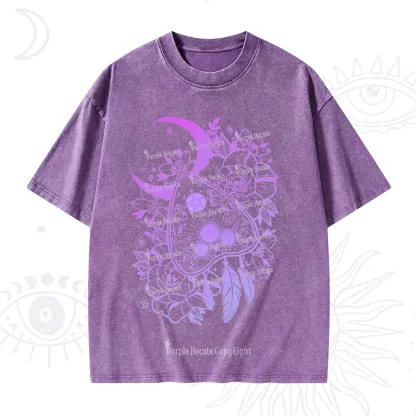 Purplehecate Neon Ouija Washed T-Shirt
