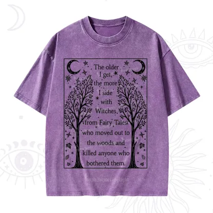 Purplehecate Side With Witches Washed T-Shirt
