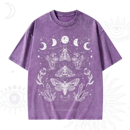 Purplehecate Mystical Moth Washed T-Shirt