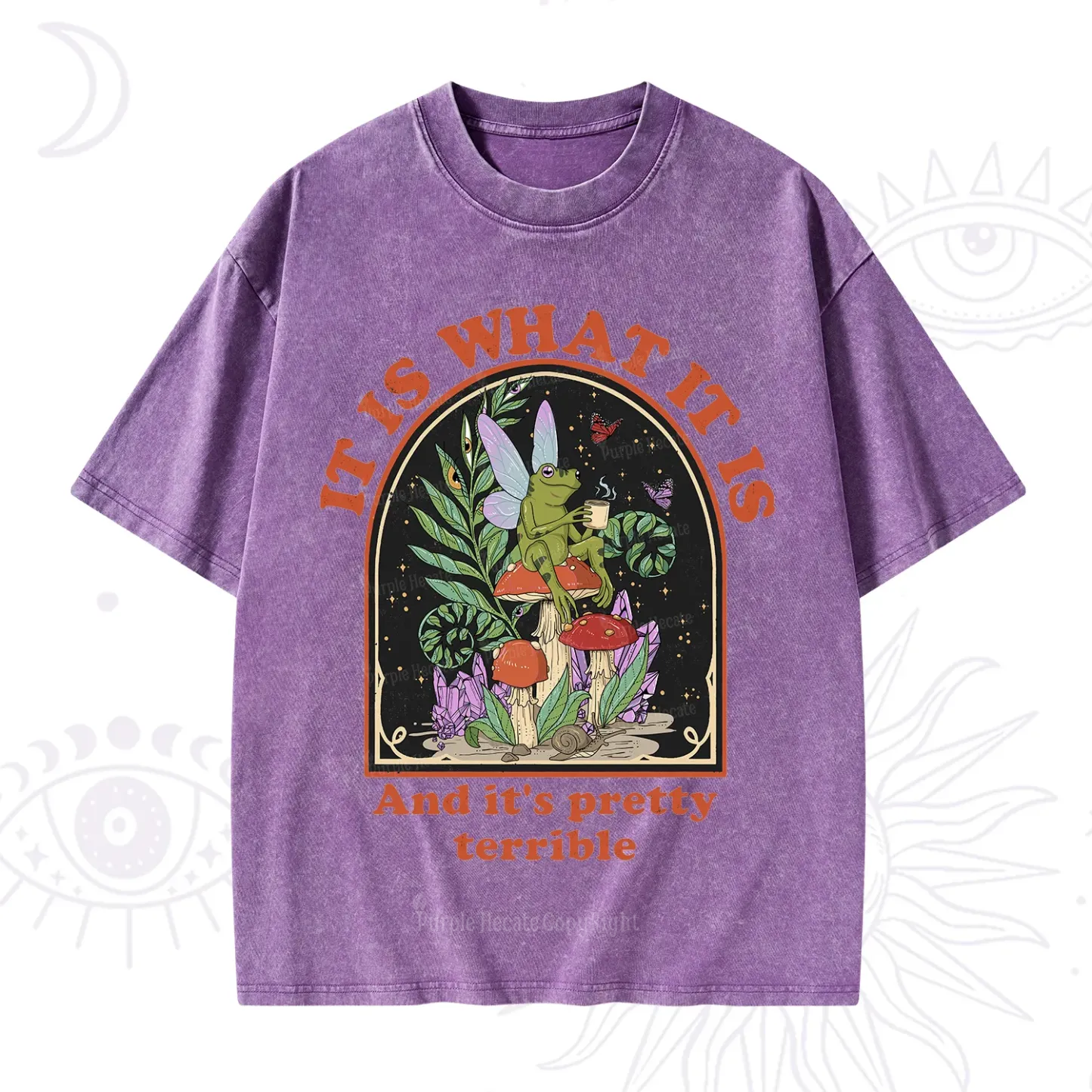 Purplehecate It Is What It Is Washed T-Shirt