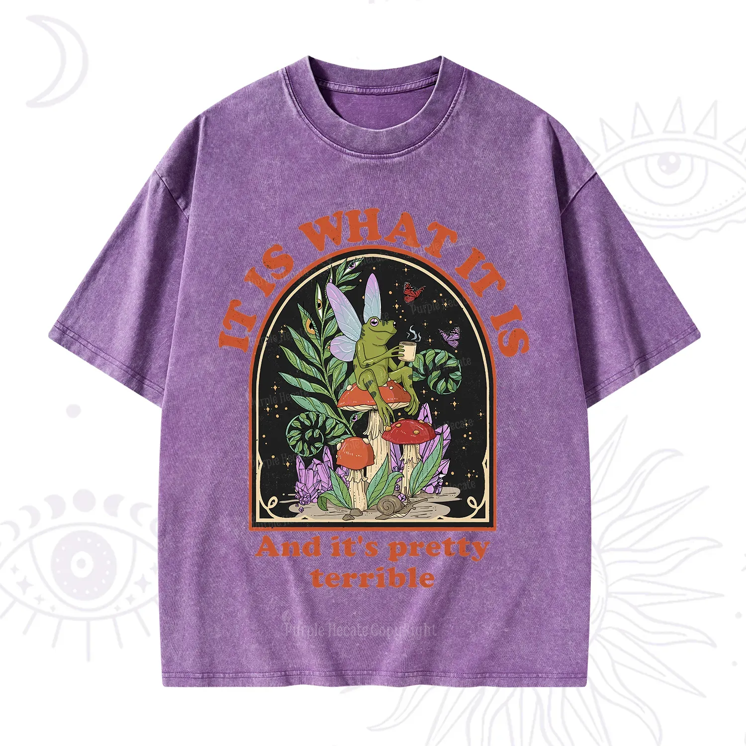Purplehecate It Is What It Is Washed T-Shirt