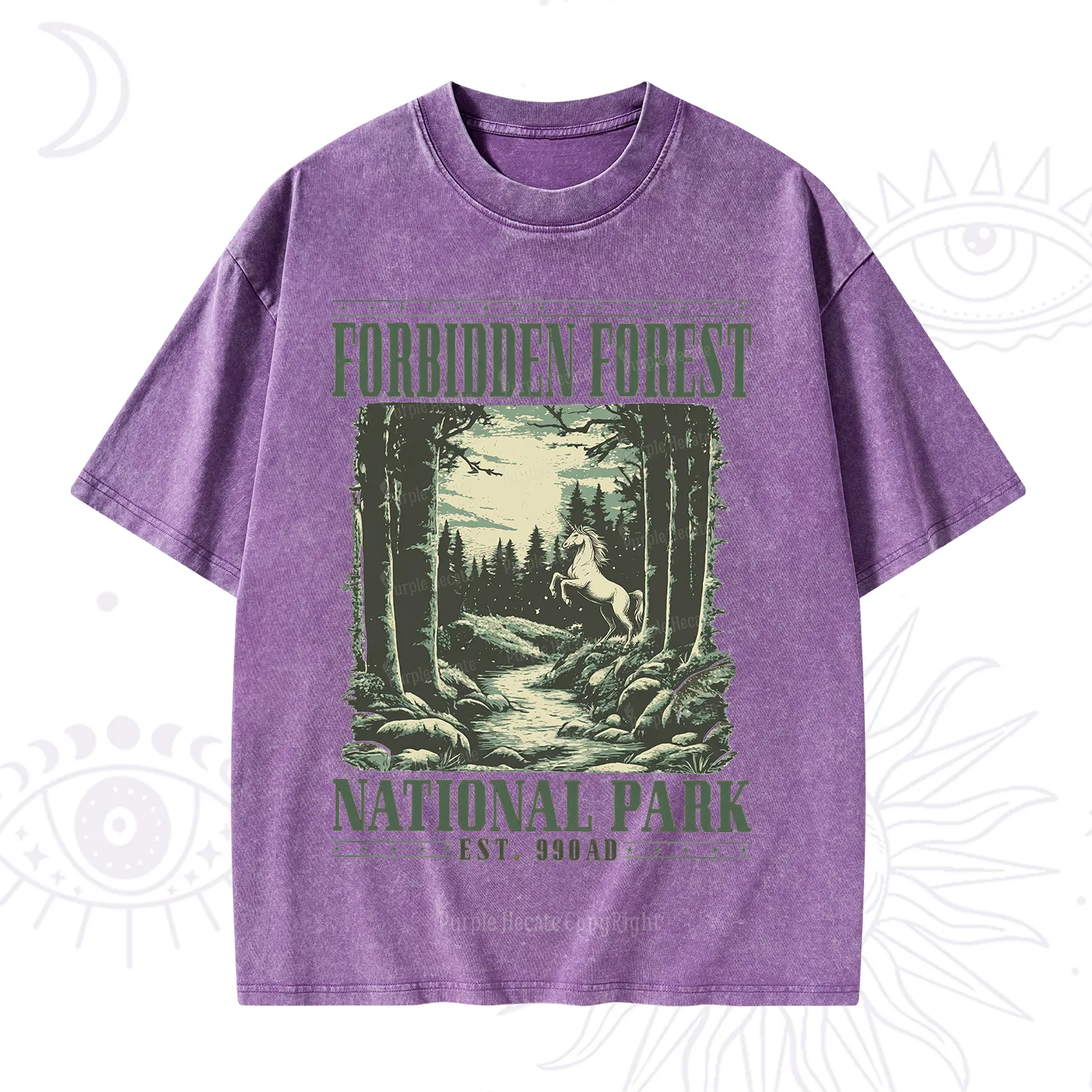 Purplehecate Forbidden Forest Washed T-Shirt