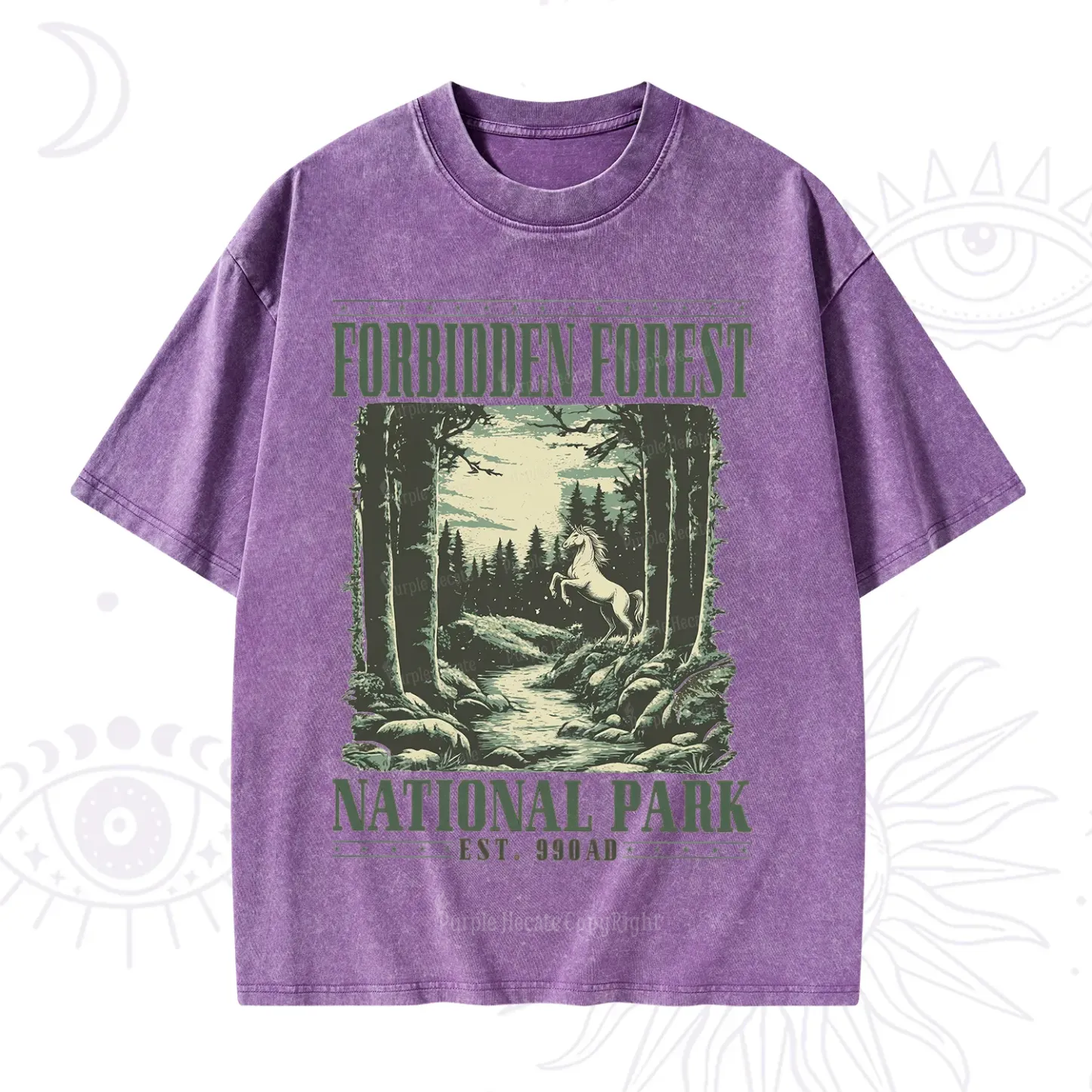 Purplehecate Forbidden Forest Washed T-Shirt