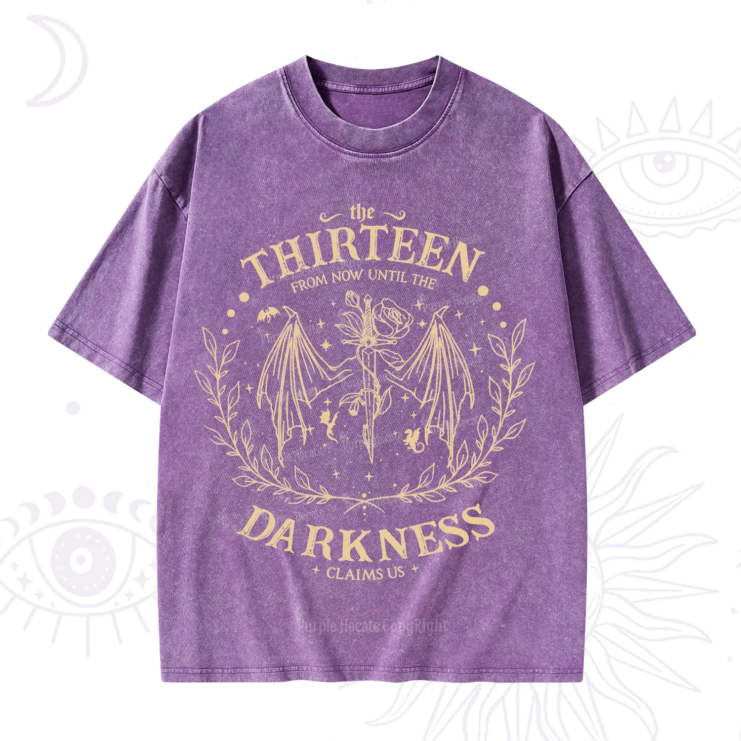 Purplehecate From Darkness Claim Us Washed T-Shirt