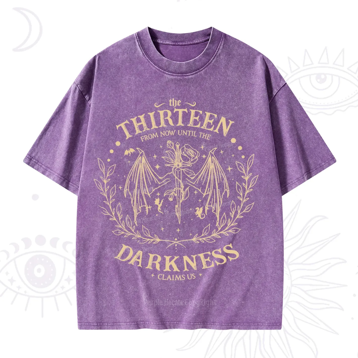 Purplehecate From Darkness Claim Us Washed T-Shirt