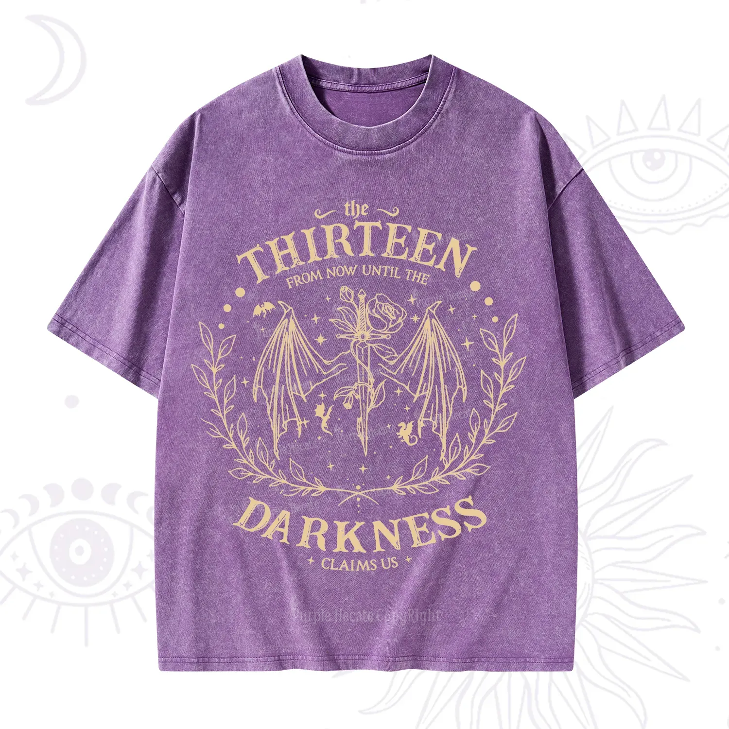 Purplehecate From Darkness Claim Us Washed T-Shirt