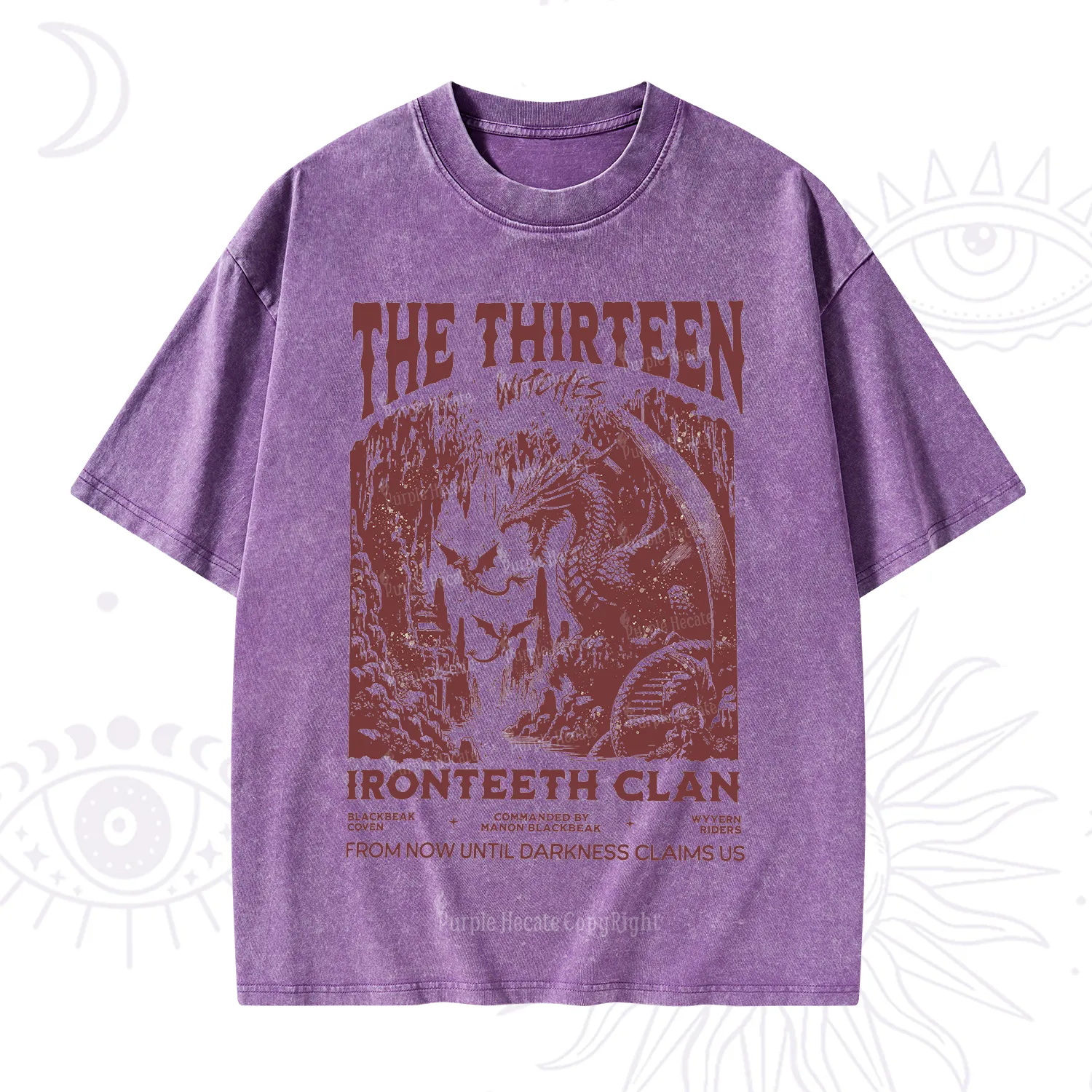 Purplehecate Thirteen Winged Sisters Washed T-Shirt