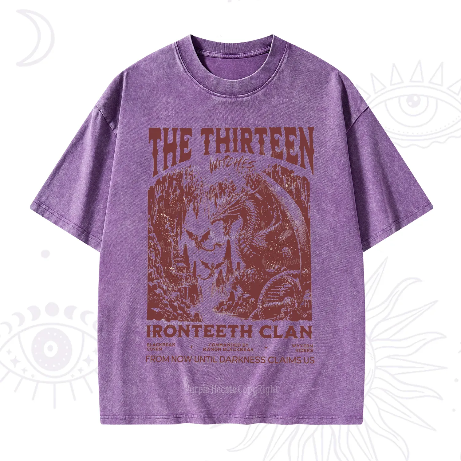 Purplehecate Thirteen Winged Sisters Washed T-Shirt