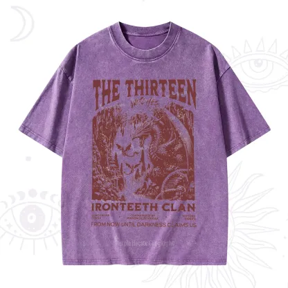 Purplehecate Thirteen Winged Sisters Washed T-Shirt