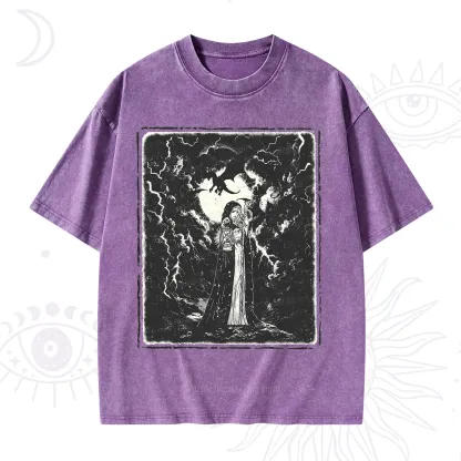 Purplehecate Witches of the Lightning Veil Washed T-Shirt