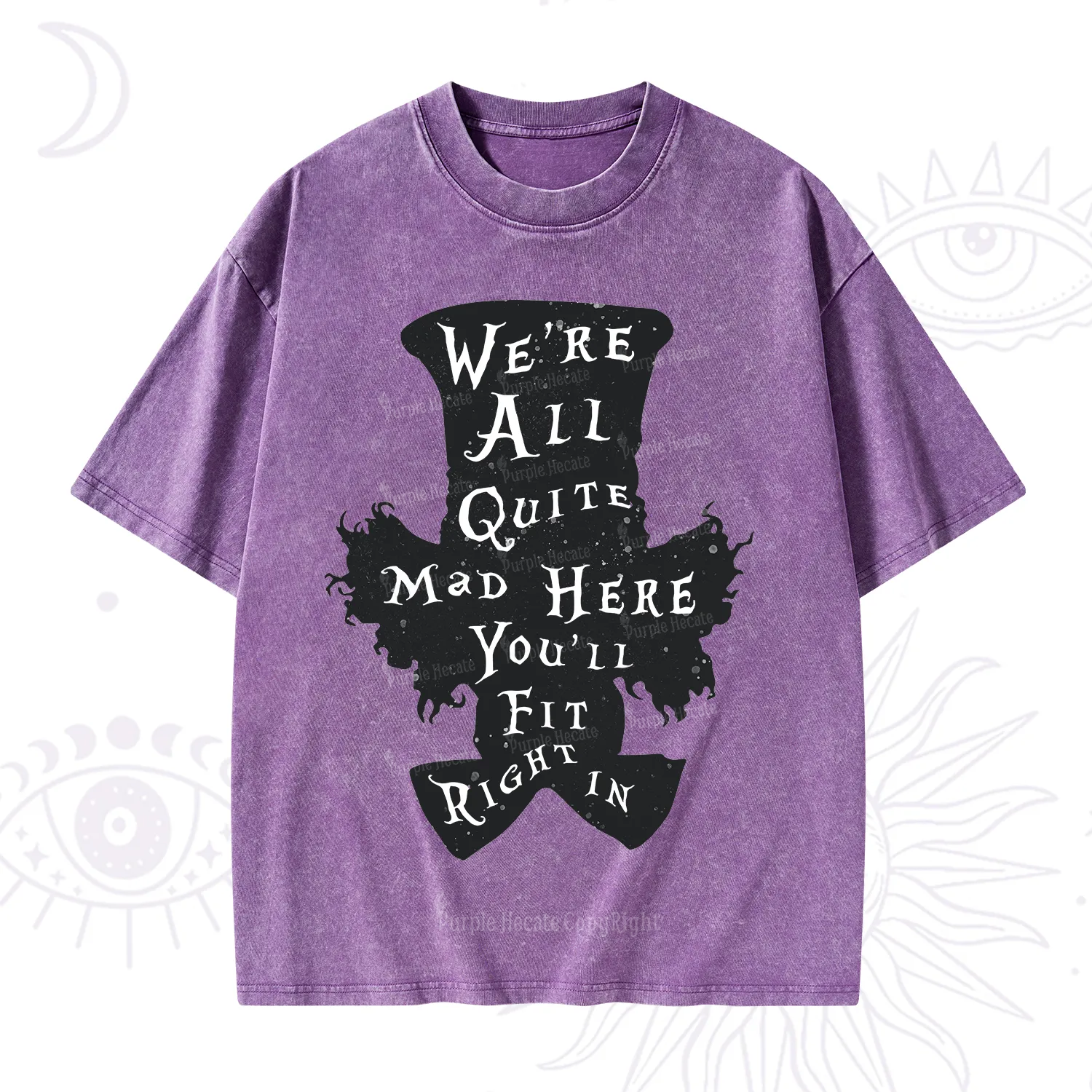 Purplehecate Mad Tea Party Club Washed T-Shirt