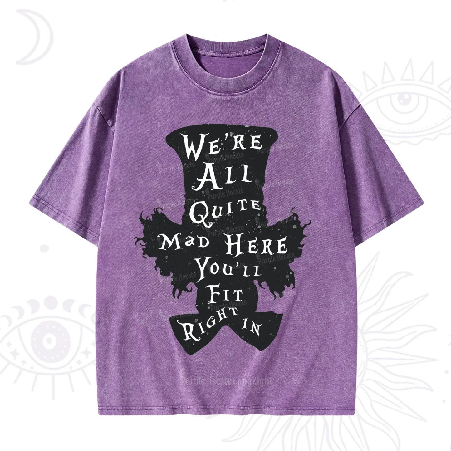 Purplehecate Mad Tea Party Club Washed T-Shirt