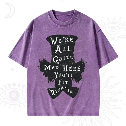 Purplehecate Mad Tea Party Club Washed T-Shirt