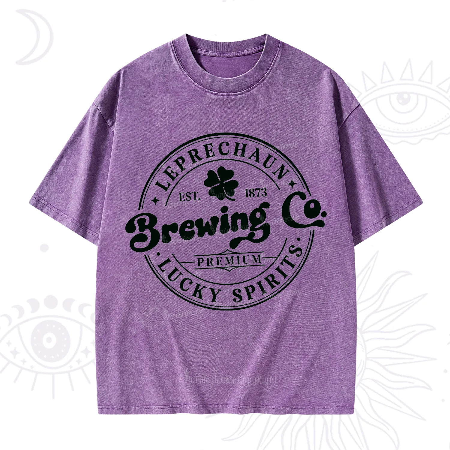 Purplehecate Leprechaun Brewing Co Washed T-Shirt