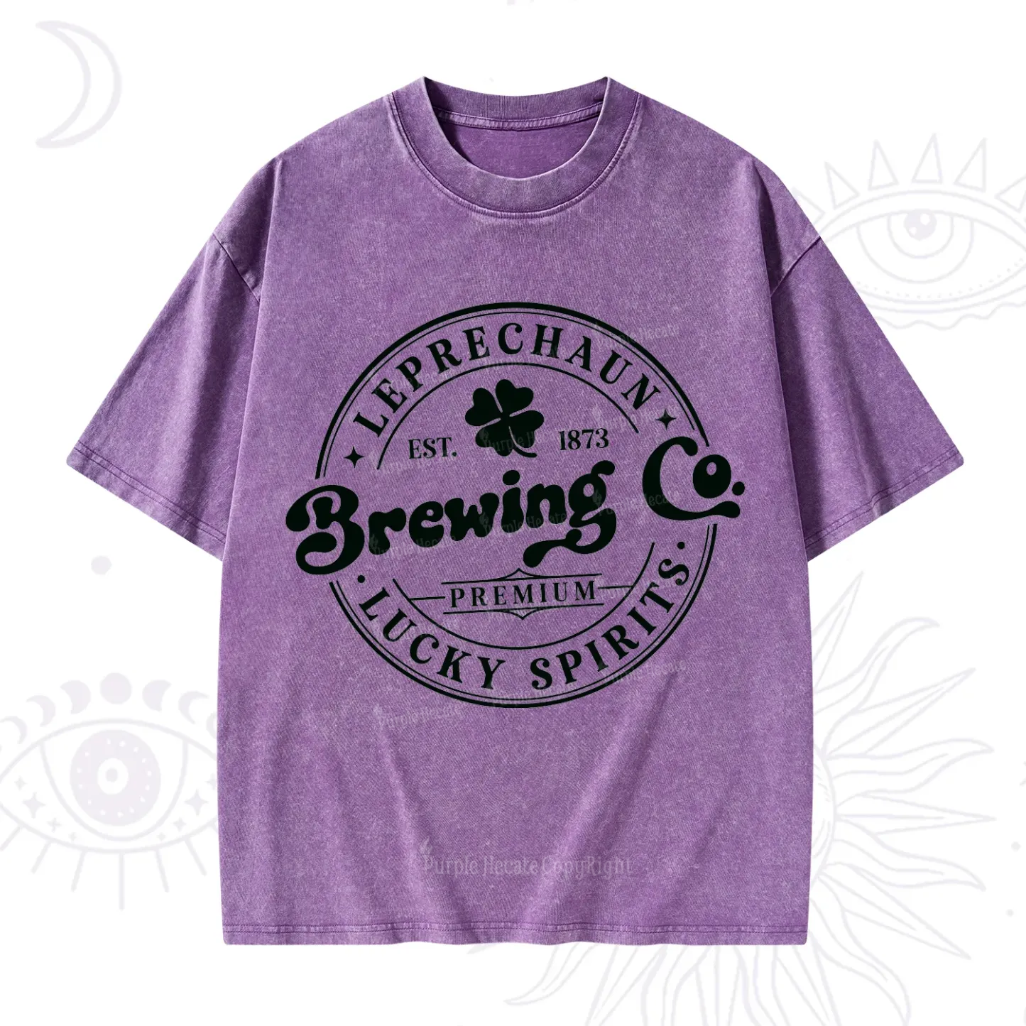 Purplehecate Leprechaun Brewing Co Washed T-Shirt