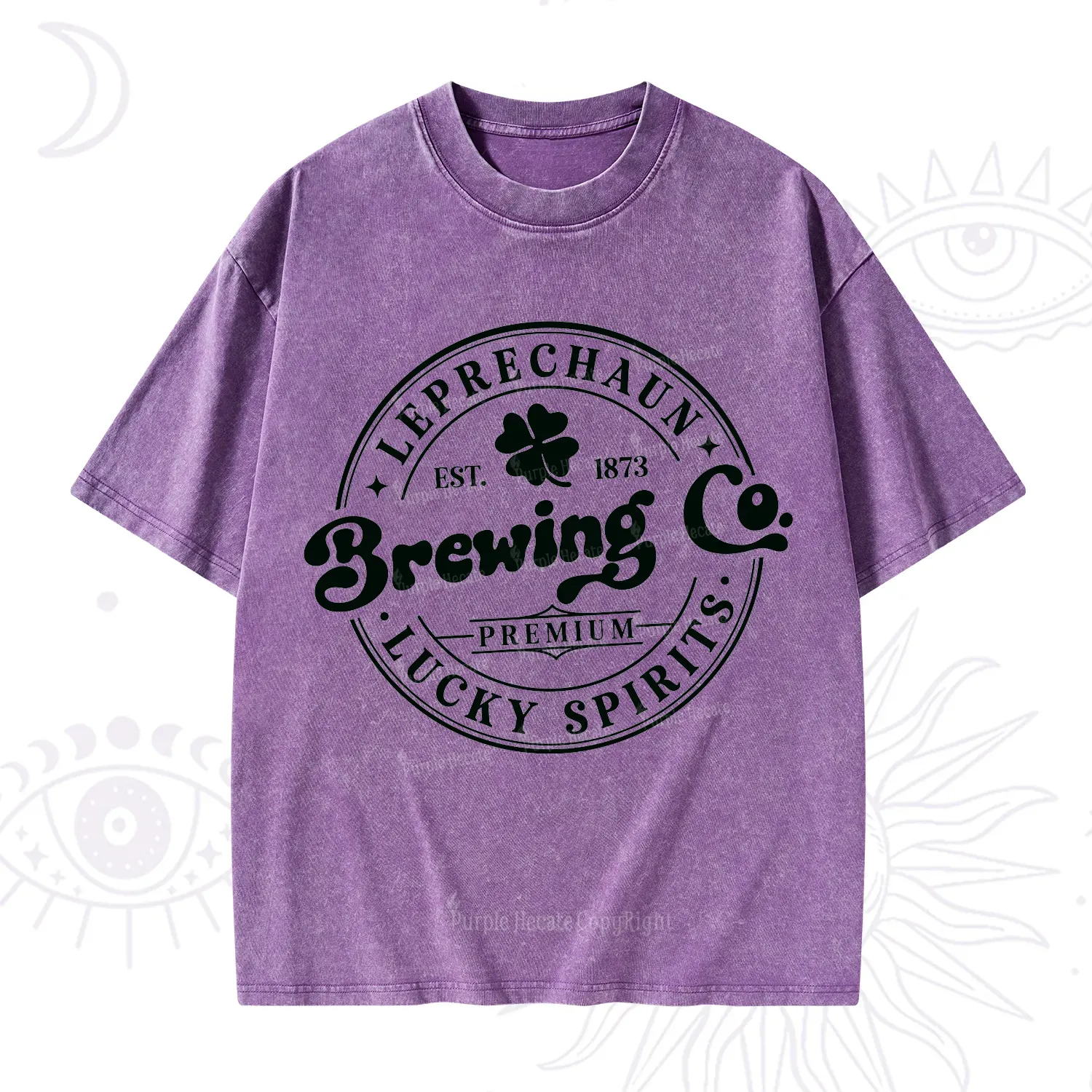 Purplehecate Leprechaun Brewing Co Washed T-Shirt
