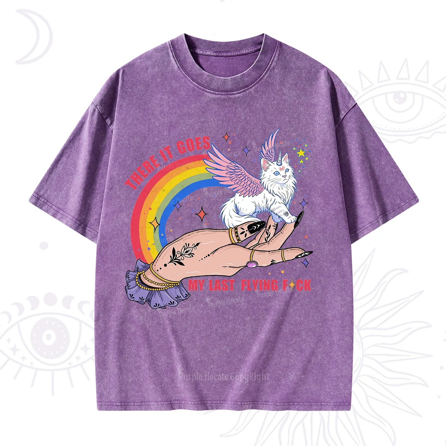 Purplehecate There It Goes My Last Flying F*ck Washed T-Shirt