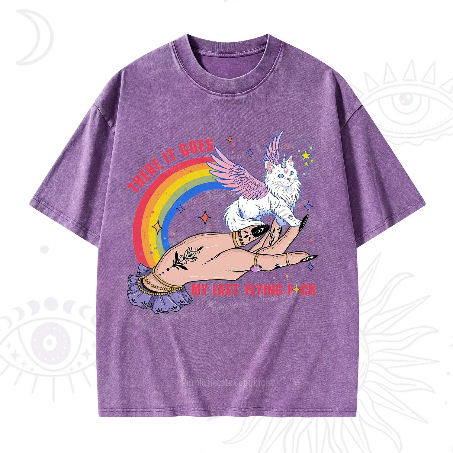 Purplehecate There It Goes My Last Flying F*ck Washed T-Shirt