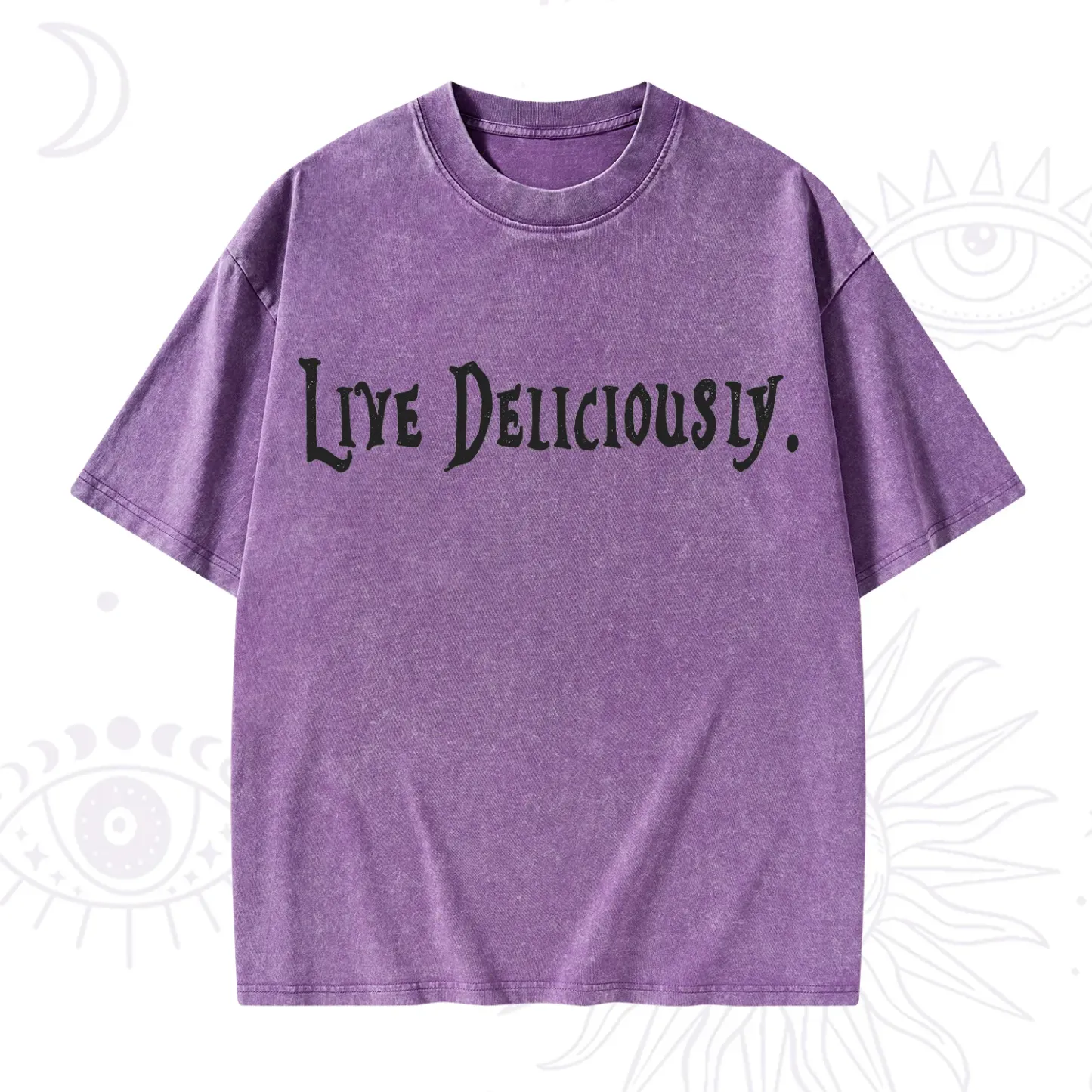 Purplehecate Live Deliciously Washed T-Shirt